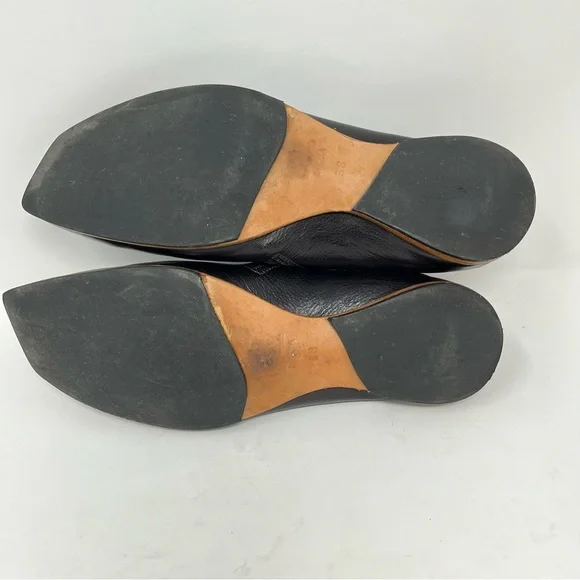 Women’s Black Leather Zip-Front Ankle Booties - Picture 8 of 13